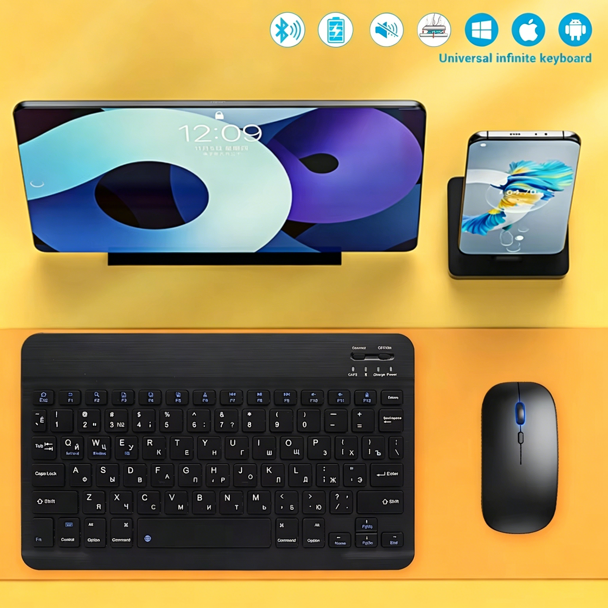 Tablet Accessories Keyboard - Bluetooth Wireless Keyboard Universal Mobile Phone