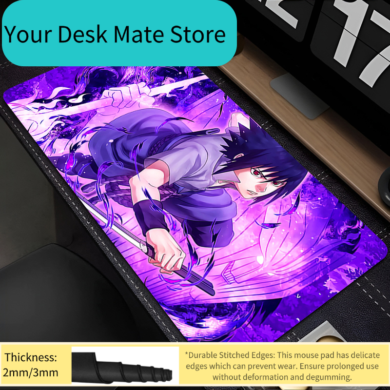Best Tablet Accessories - 90x40cm Mouse Pad Naruto Sasuke Anime