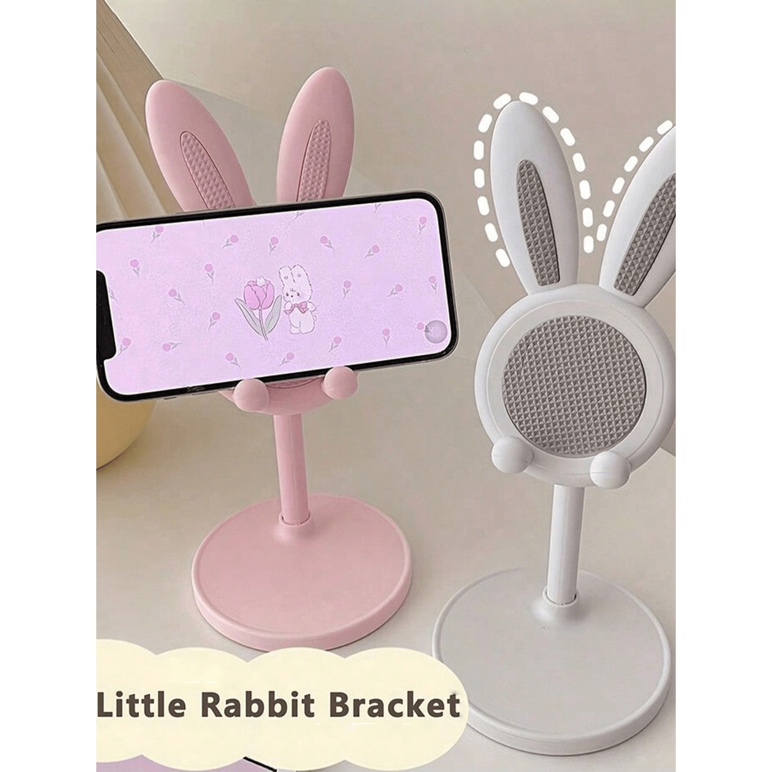 Tablet Stand Adjustable - 5/2/1pcs Cute Cartoon Rabbit Adjustable Foldable
