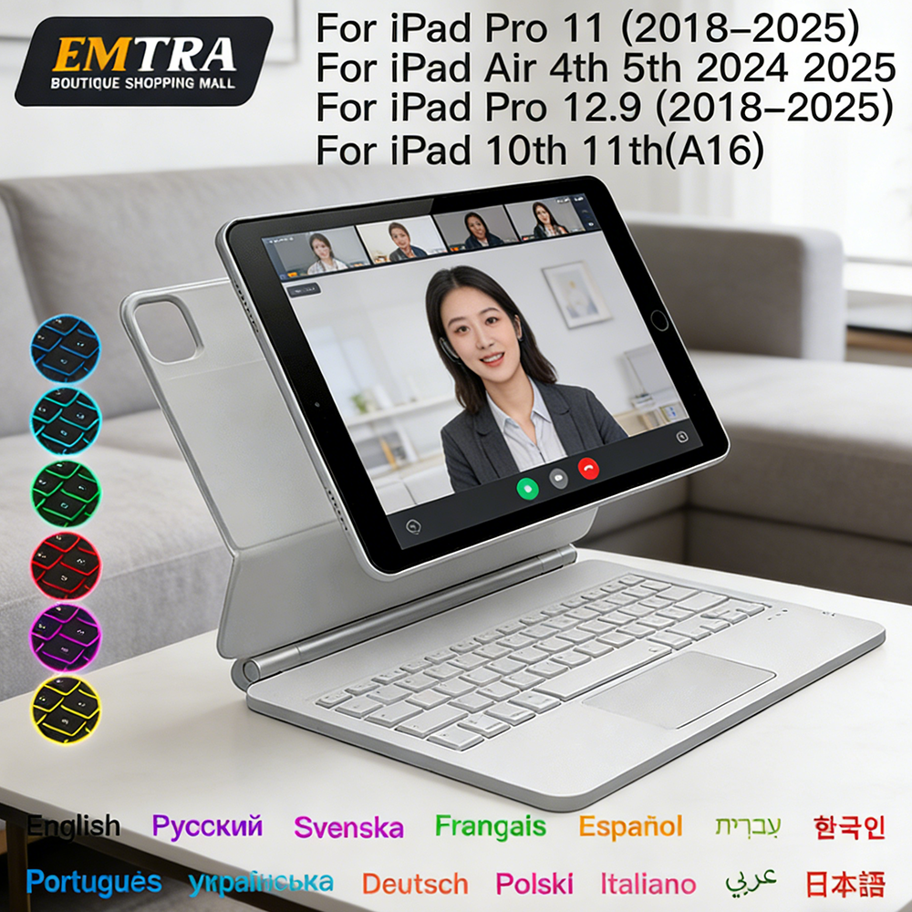 Tablet Keyboard Case - EMTRA Magic Keyboard for IPad 11th