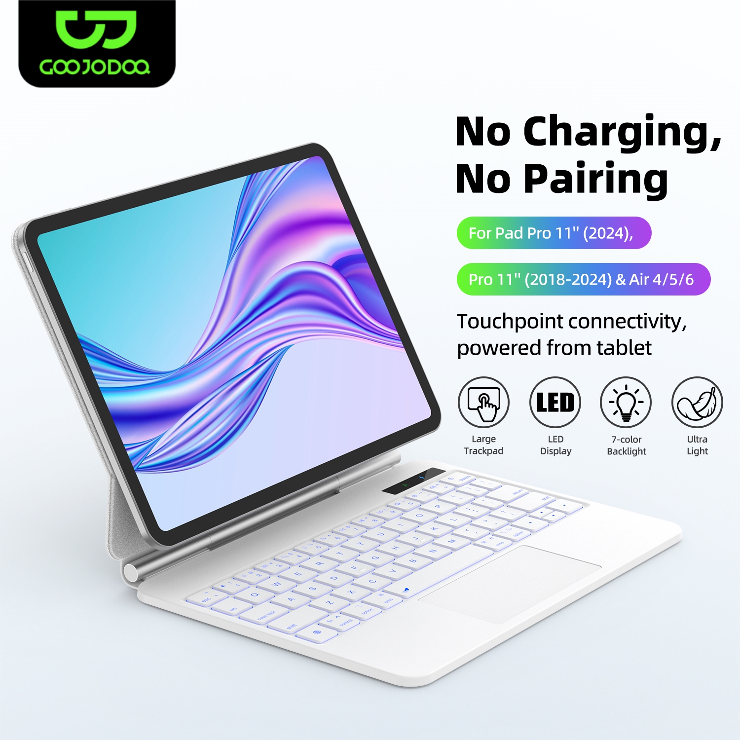 Smart Pogo Pin Keyboard case f – Tablet Keyboard Case recenzja i cena