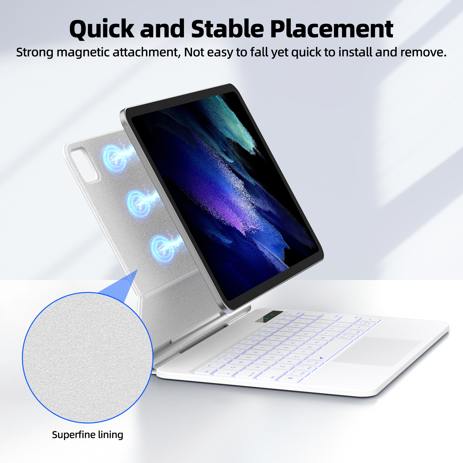 Smart Pogo Pin Keyboard case f – Tablet Keyboard Case recenzja i cena