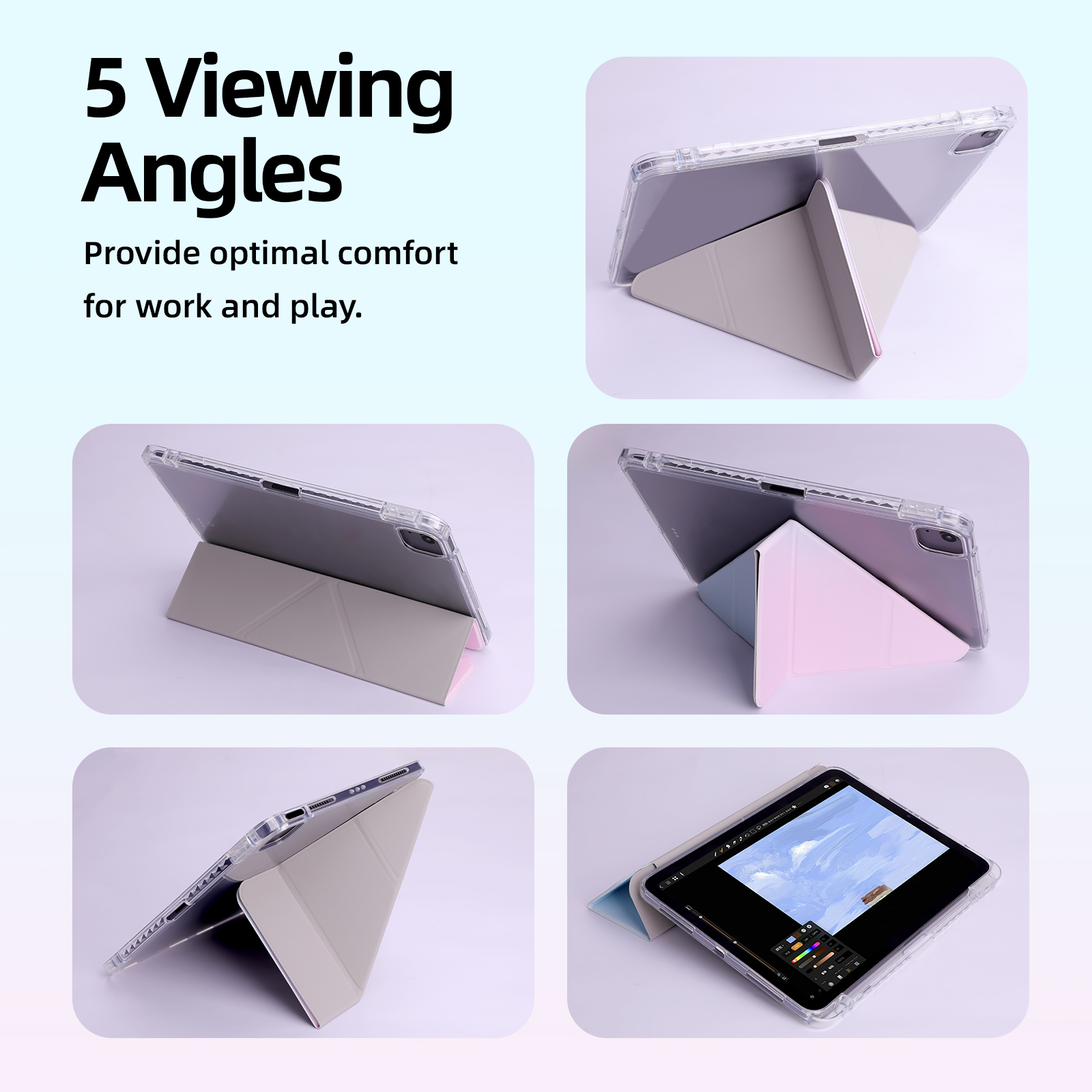 Y-shaped folding TPU iPad case – Tablet Accessories Choice Store recenzja i cena