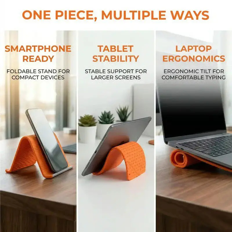 Silicone Foldable Phone Stand  – Tablet Holder Accessories recenzja i cena