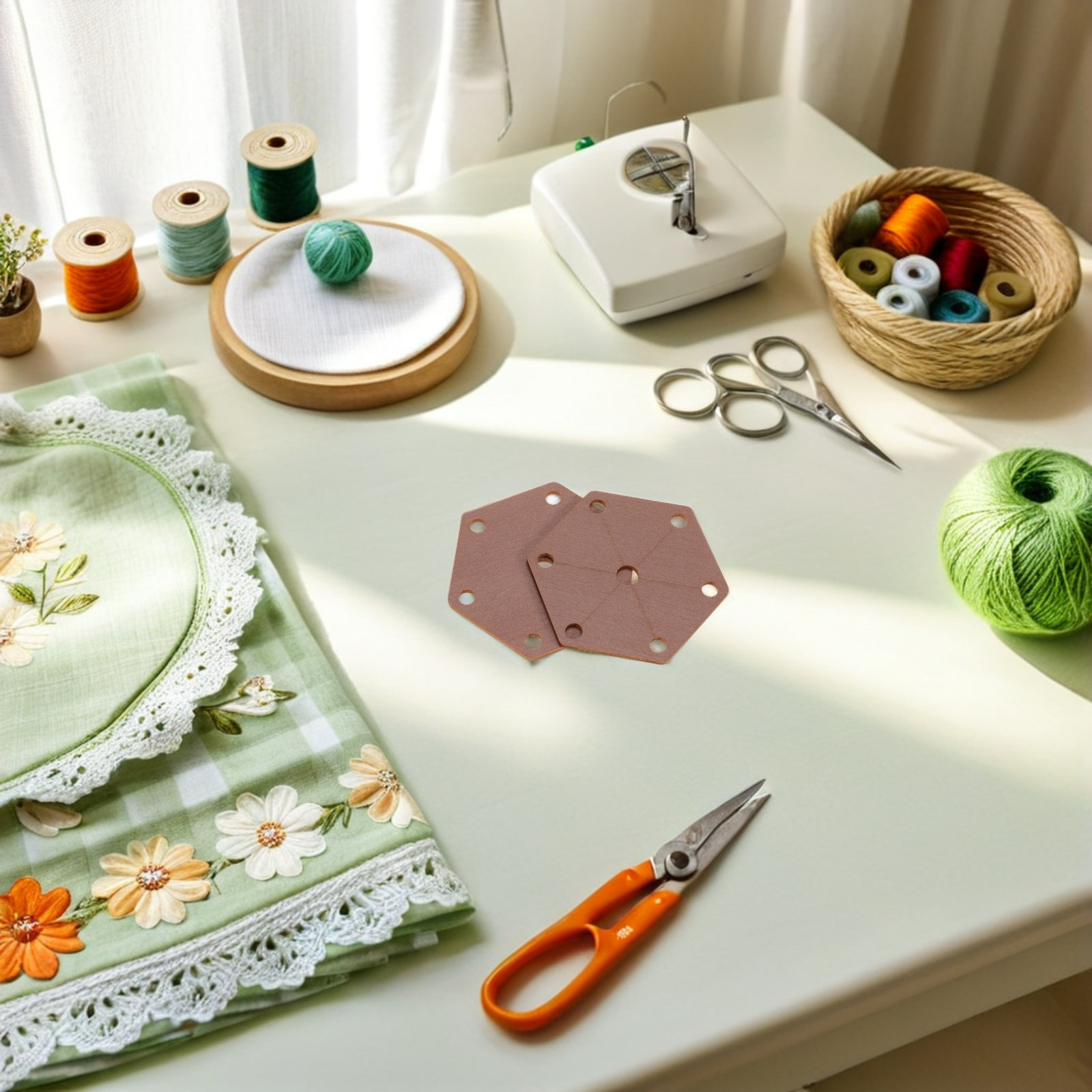 24Pcs Wood Weaving Cards Hexag – Tablet Weaving Accessories recenzja i cena