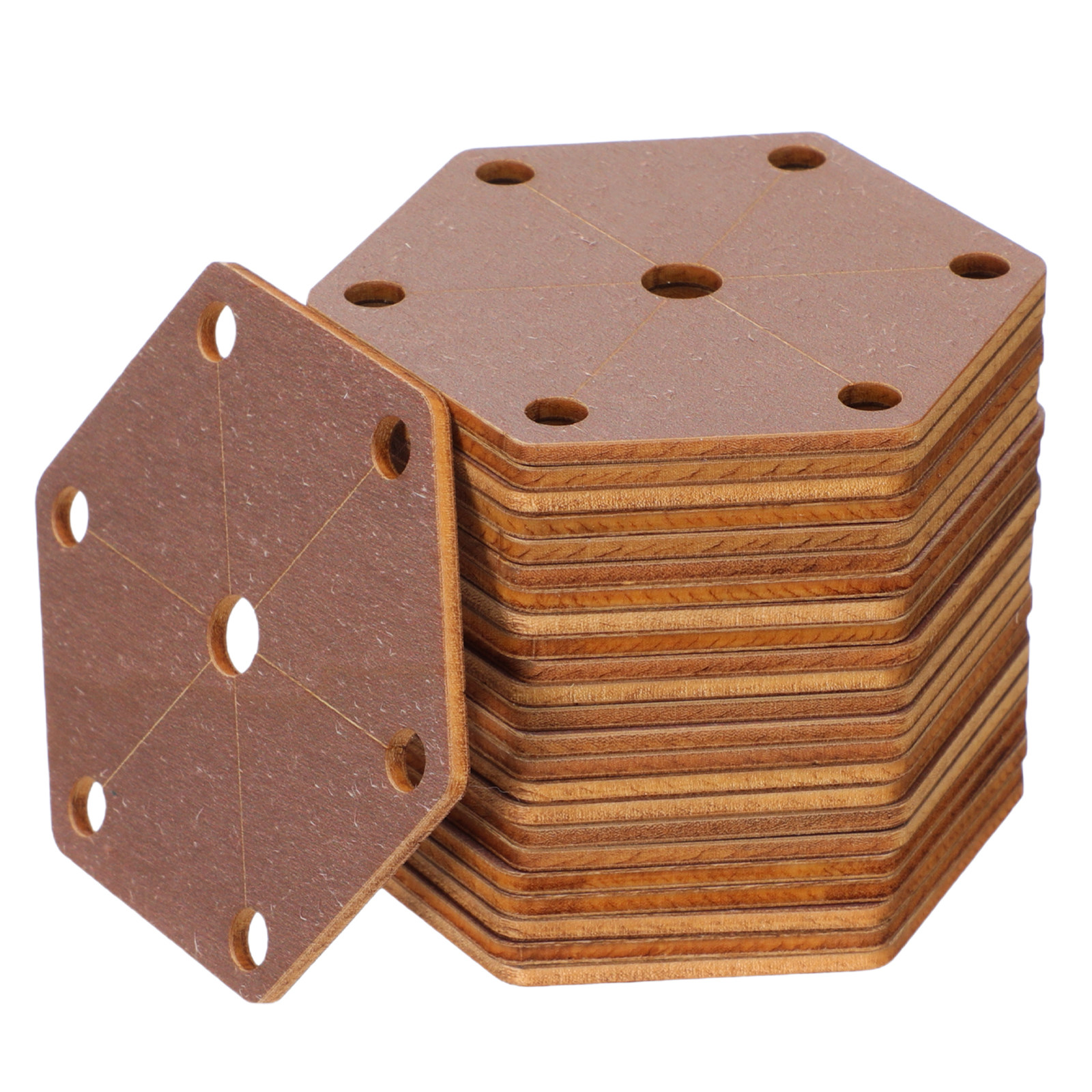 24Pcs Wood Weaving Cards Hexag – Tablet Weaving Accessories recenzja i cena