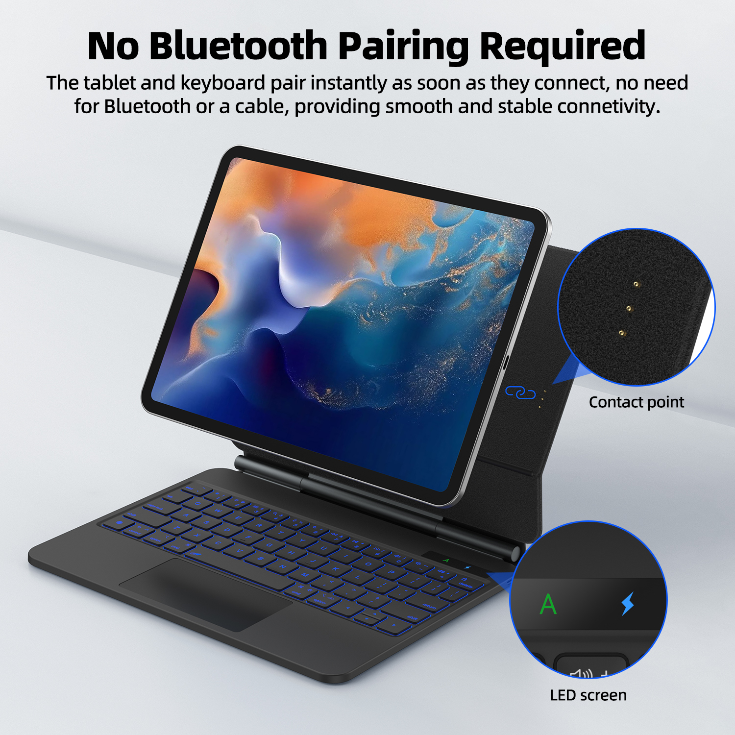 Smart Pogo Pin Keyboard case f – Tablet Accessories Choice Store recenzja i cena