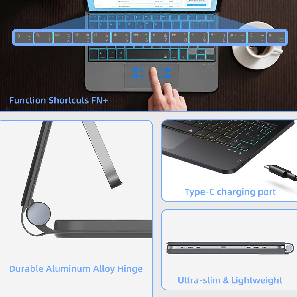 Wireless Backlit Keyboard Case – Tablet Keyboard Case recenzja i cena