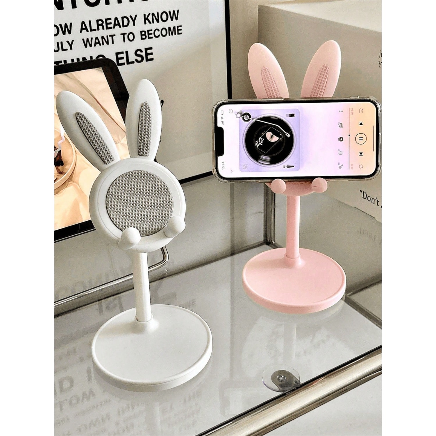 5/2/1pcs Cute Cartoon Rabbit A – Tablet Stand Adjustable recenzja i cena