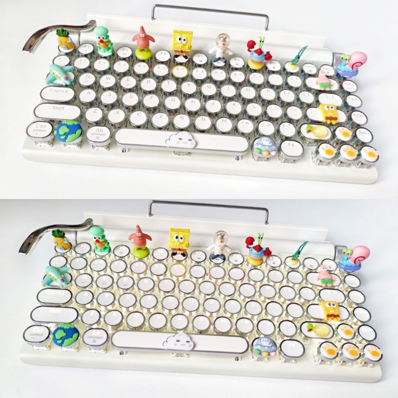 Retro SpongeBo Mechanical Keyb – Tablet Accessories Keyboard recenzja i cena