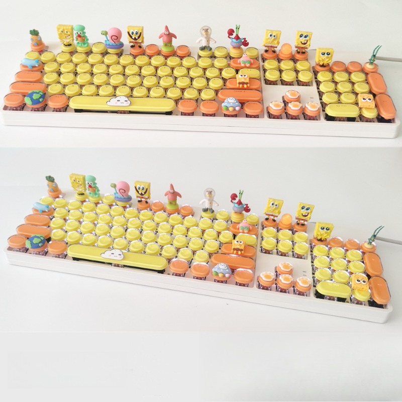 Retro SpongeBo Mechanical Keyb – Tablet Accessories Keyboard recenzja i cena