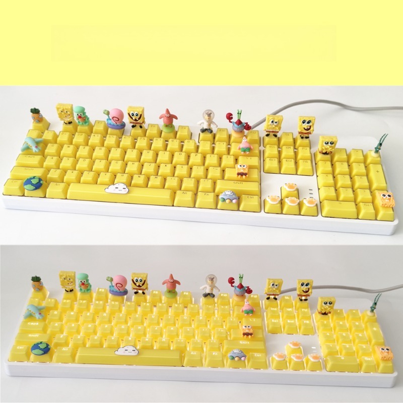 Retro SpongeBo Mechanical Keyb – Tablet Accessories Keyboard recenzja i cena