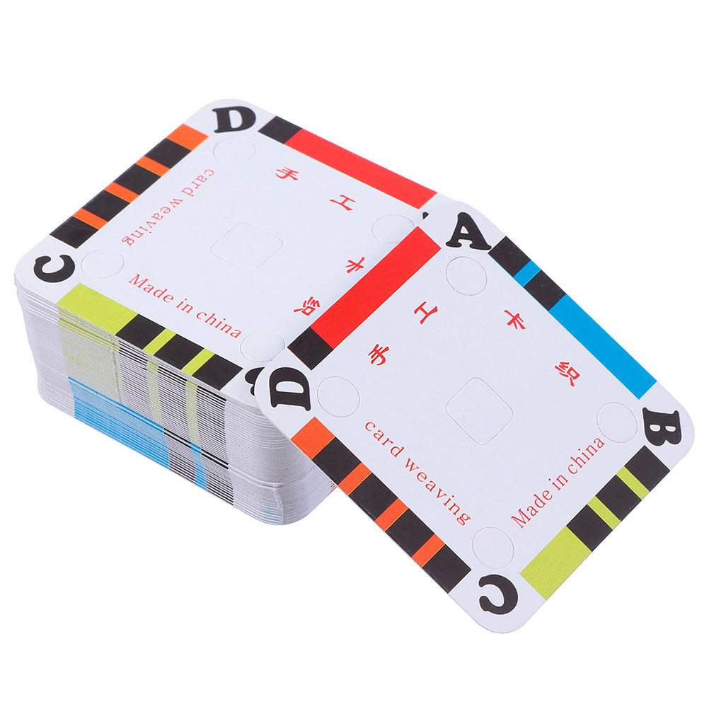 50Pcs Weaving Cards Paper Loom – Tablet Weaving Accessories recenzja i cena