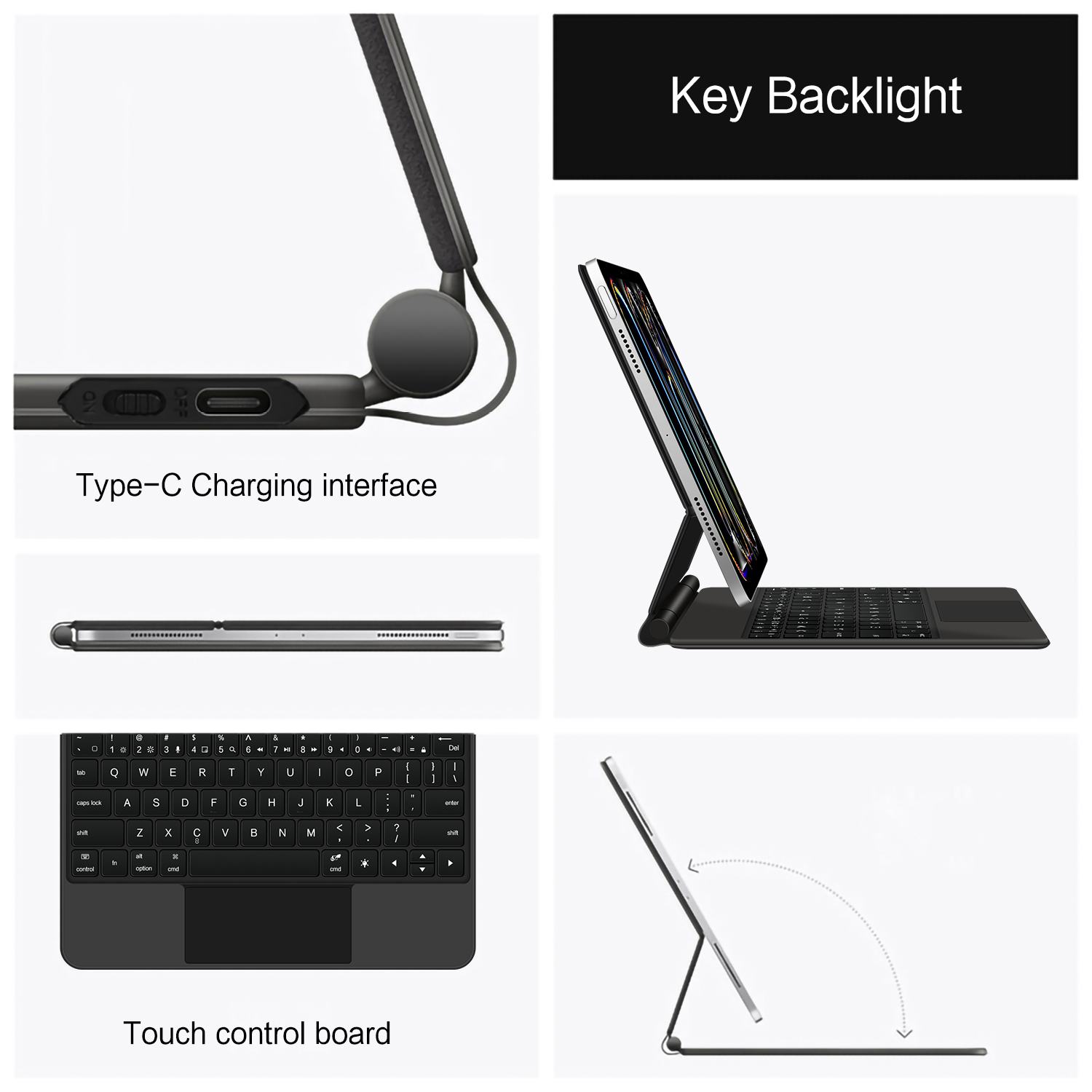 AJIUYU Magnetic Magic Keyboard – Tablet Keyboard Case recenzja i cena
