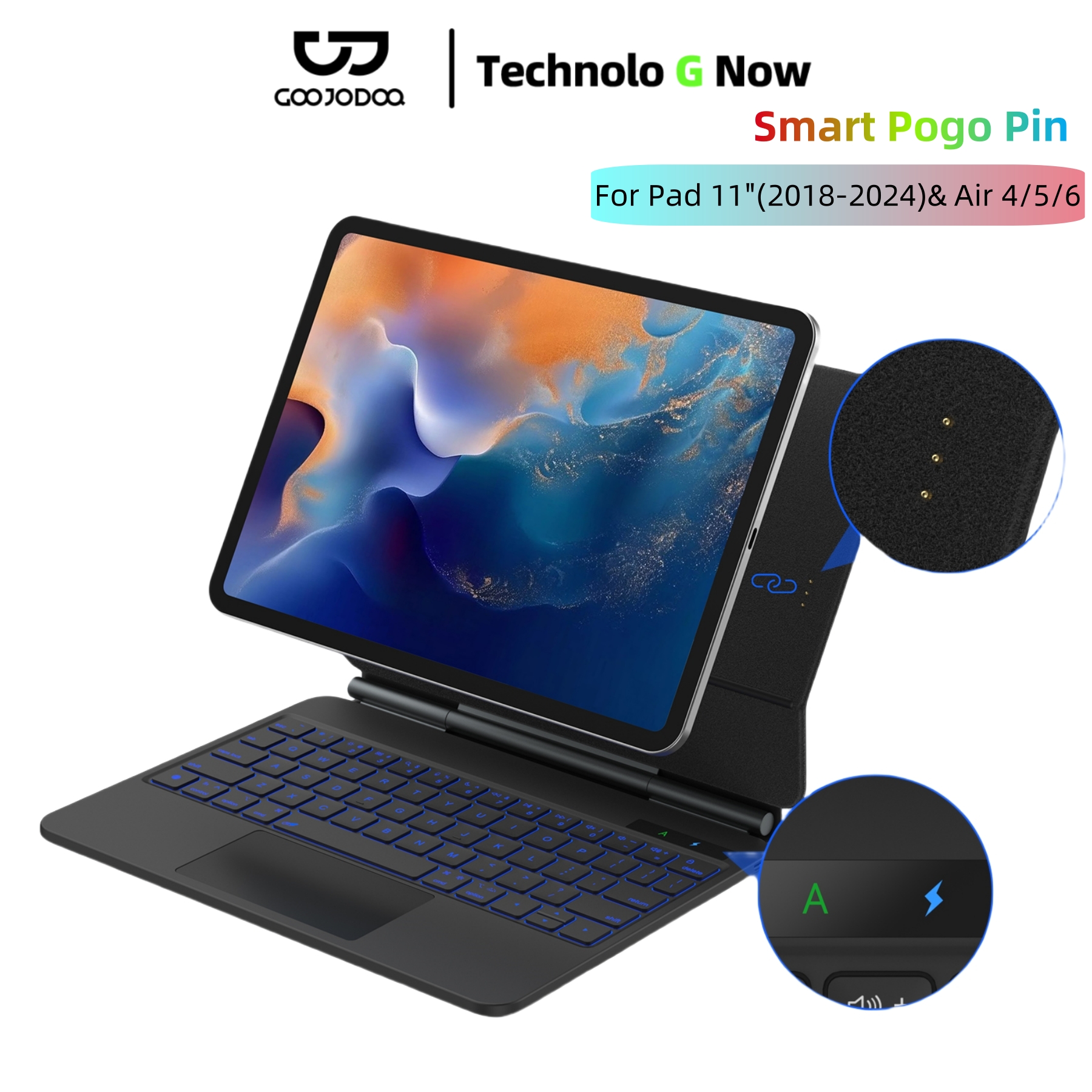 Smart Pogo Pin Keyboard case f – Tablet Accessories Choice Store recenzja i cena