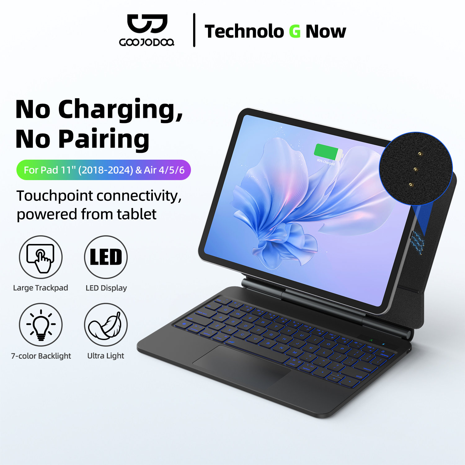 Smart Pogo Pin Keyboard case f – Tablet Accessories Choice Store recenzja i cena