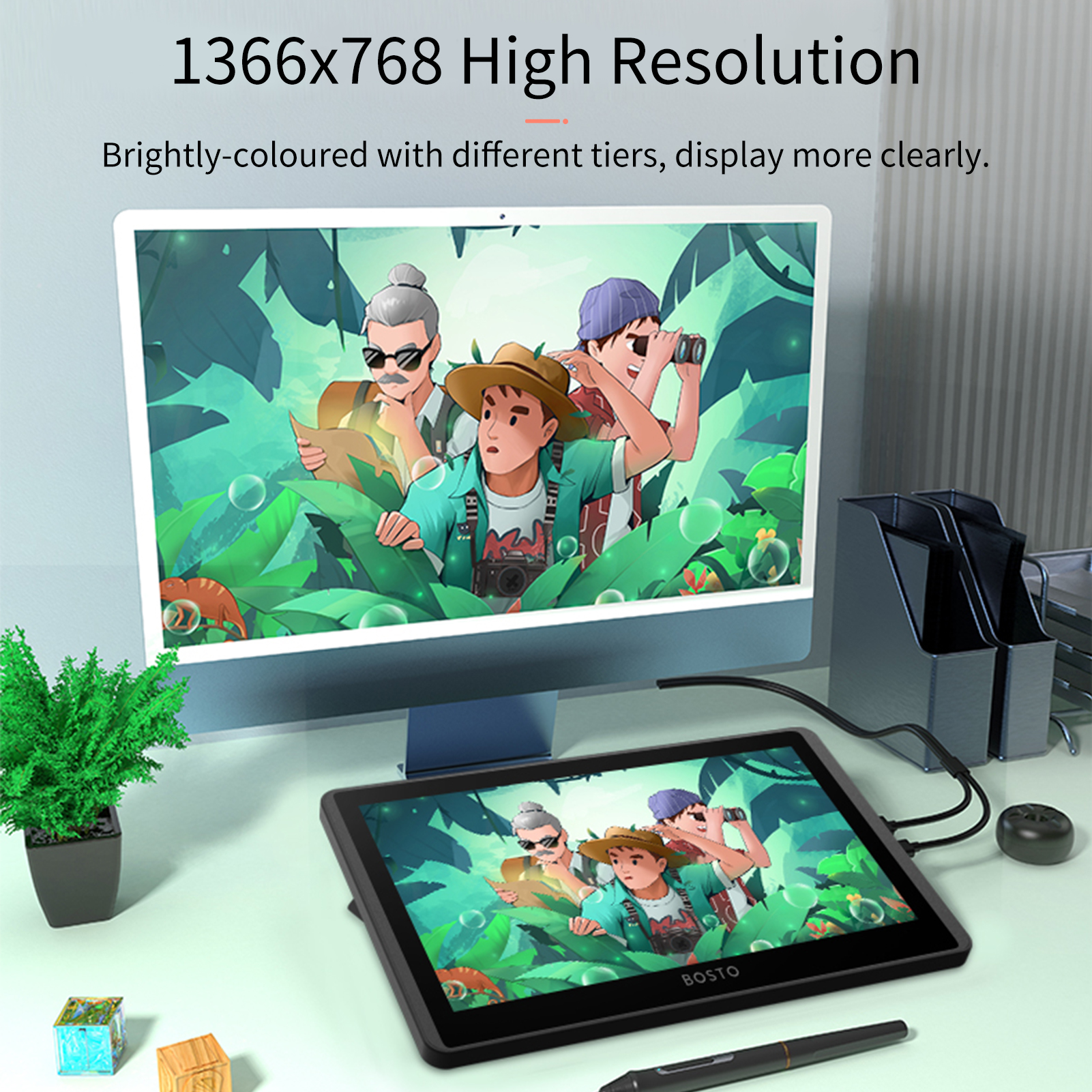 BOSTO 12HD-A H-IPS LCD Graphic – Huion Tablet Accessories recenzja i cena
