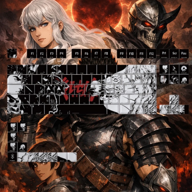 BERSERK Theme Anime Keycap 98  – Tablet Accessories Keyboard recenzja i cena