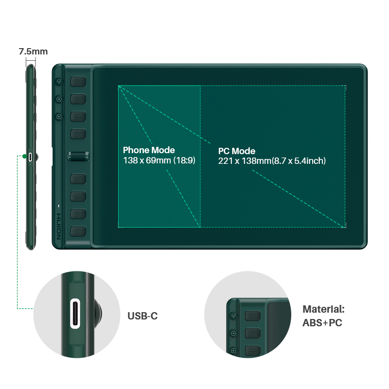 Huion Inspiroy 2 M H951P Graph – Huion Tablet Accessories recenzja i cena