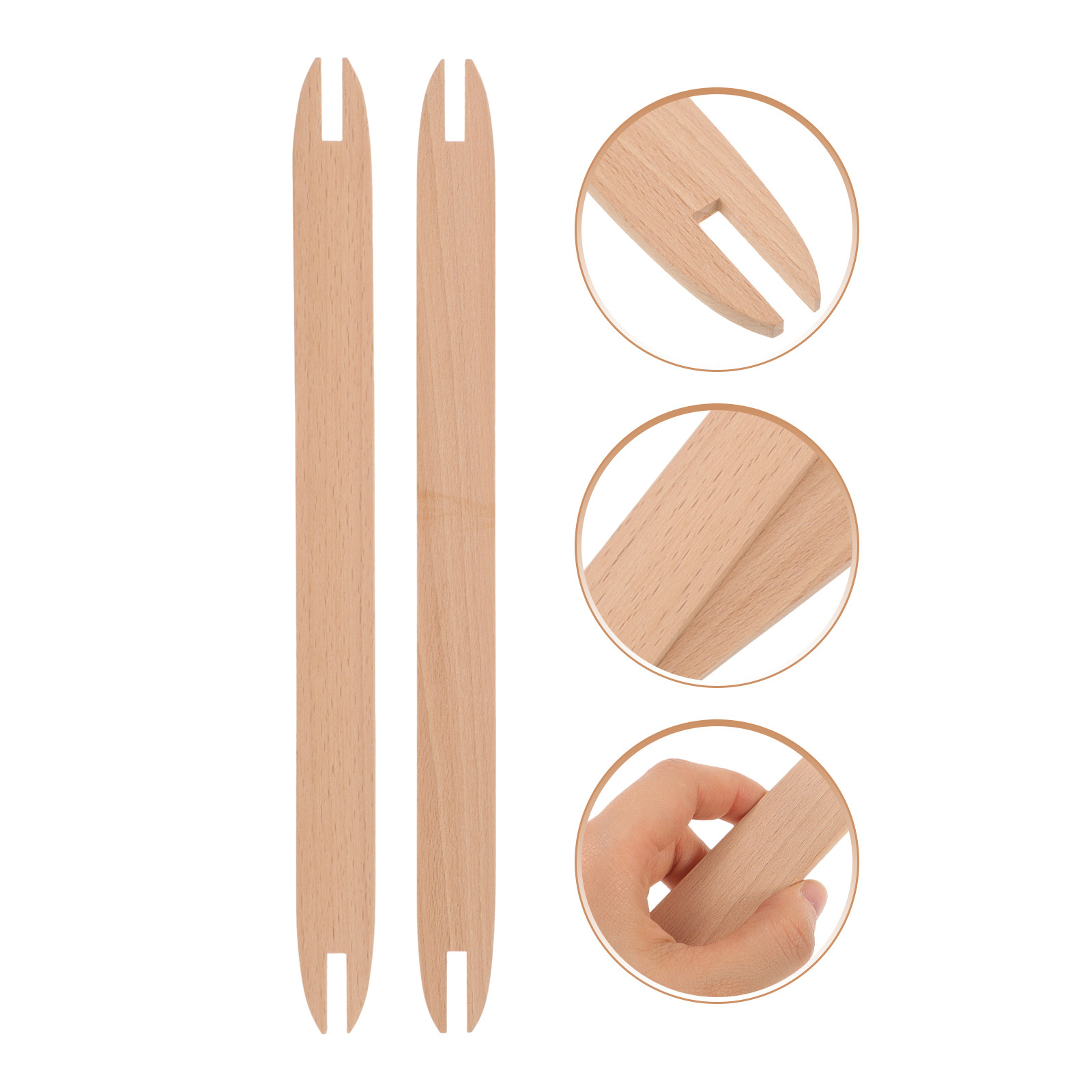 2Pcs Wooden Knitting Shuttles  – Tablet Weaving Accessories recenzja i cena